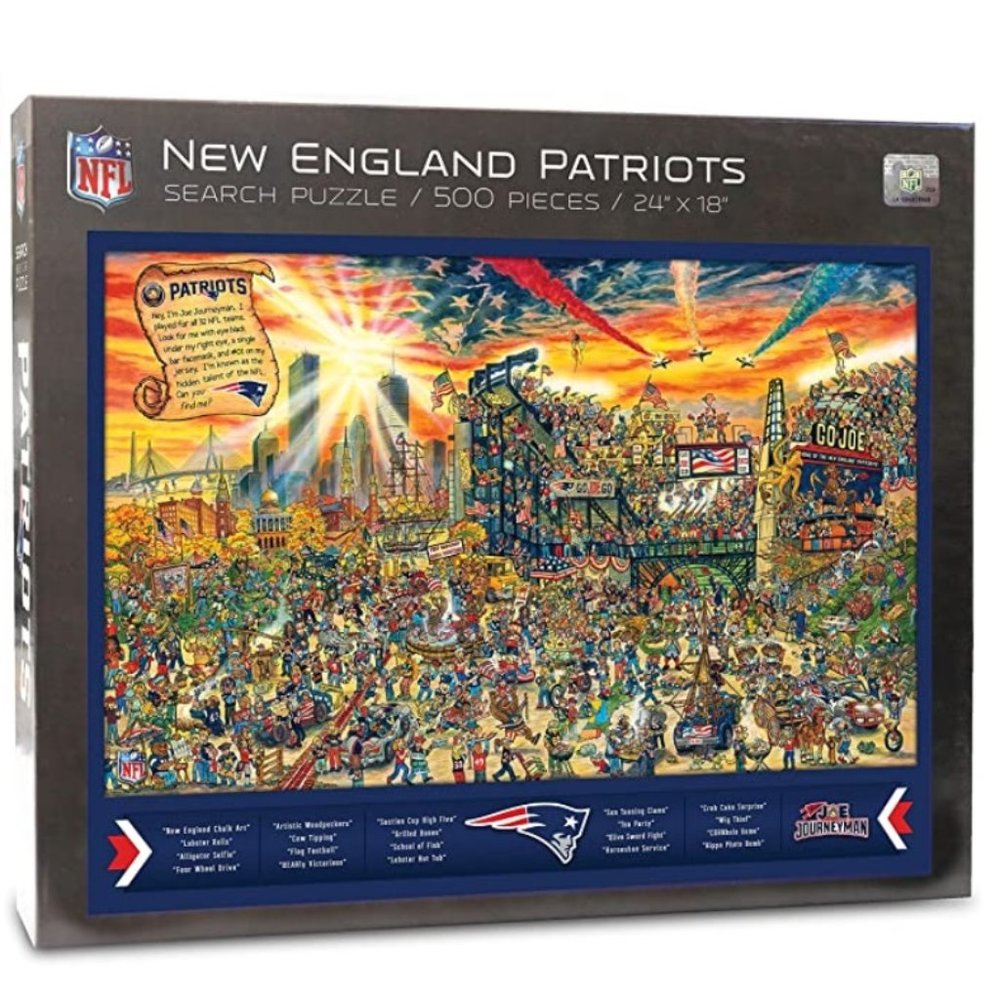 NFL 500-Pc Team Puzzle NEW ENGLAND PATRIOTS Football Team 24'x18"  NIB